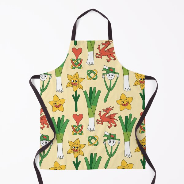 Item preview, Whimsical Welsh Pattern - Daffodils, Leeks, Dragons & Celtic Knots designed and sold by Midnight Veil Designs.