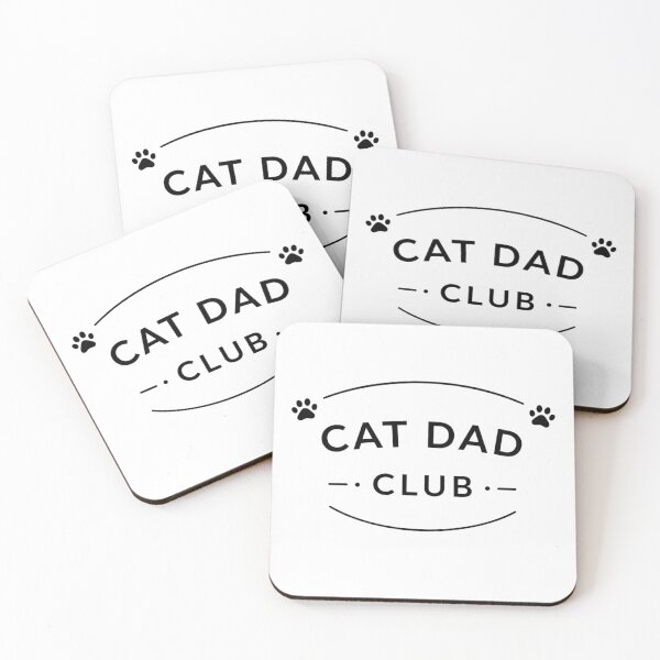 Item preview, Cat Dad Club Minimal Badge – Aesthetic Cat Lover Shirt Design designed and sold by mibrand.