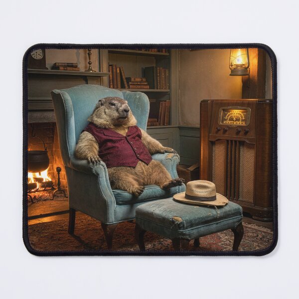 Item preview, Groundhog in His Cozy Burrow designed and sold by Tridentulus.
