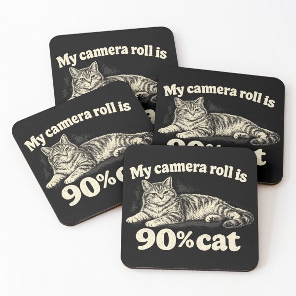 Item preview, My Camera Roll is Cat - Retro Vintage Funny Cat Lover Meme designed and sold by Envision Designs.