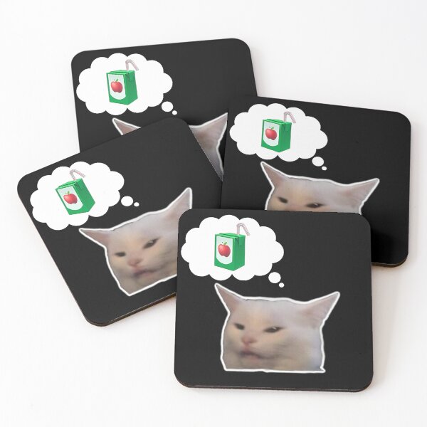 Item preview, meme cat thinking about juice designed and sold by LayersDesign.