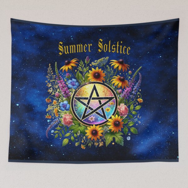 Item preview, Summer Solstice – Rainbow Pentacle Sunflower Magic designed and sold by MysticOzzy.