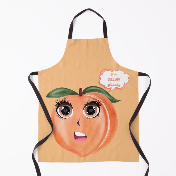 Item preview, Feeling Peachy Happy Anime Watercolor Fruit designed and sold by DizzyButterfly.