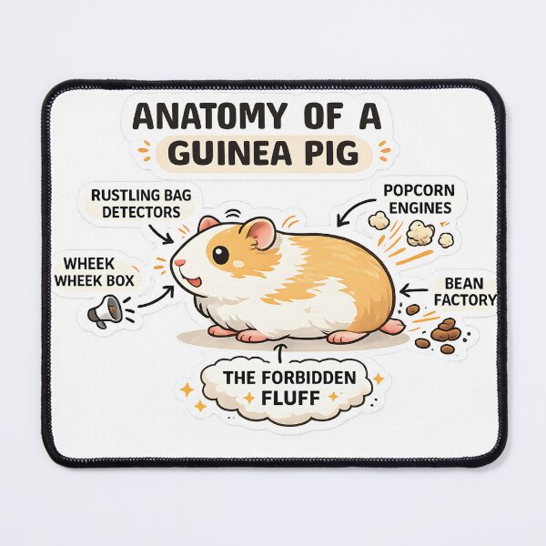 Item preview, Anatomy of a Guinea Pig designed and sold by MarceloArtesAI.