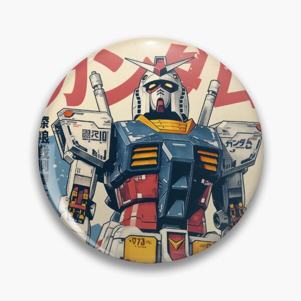 Item preview, RX-780-2 Gundam Retro Poster designed and sold by AnimeArsenalPrints.