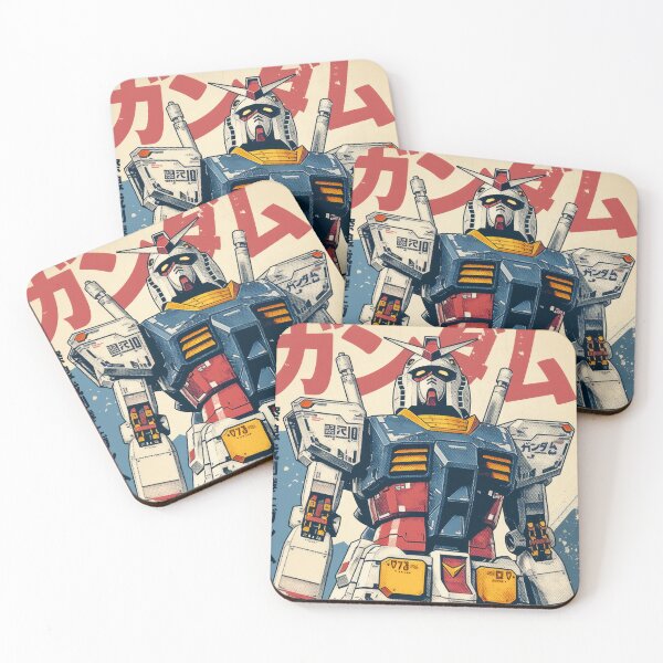 Item preview, RX-780-2 Gundam Retro Poster designed and sold by AnimeArsenalPrints.