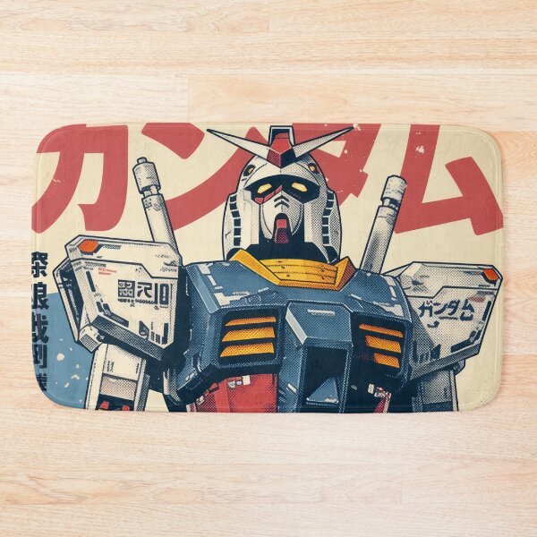 Item preview, RX-780-2 Gundam Retro Poster designed and sold by AnimeArsenalPrints.