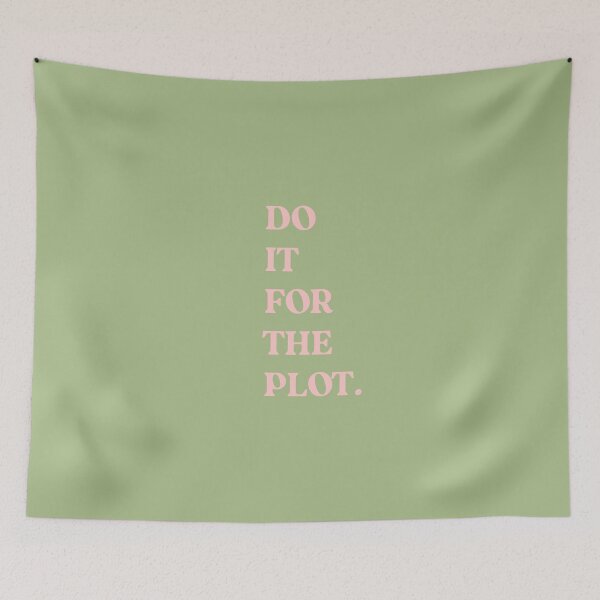 Item preview, Do It For The Plot Retro Motivational Typography Aesthetic Wall Print Art designed and sold by Just A Girly.