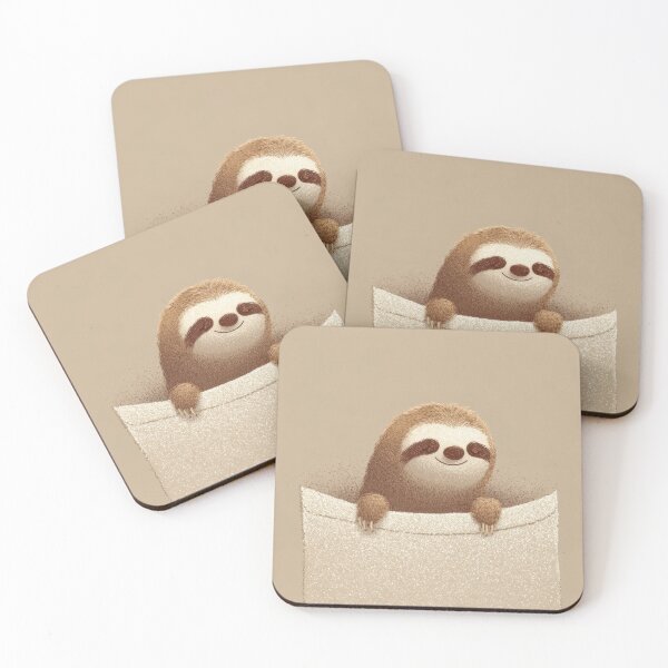 Item preview, Sloth peeking from soft surface designed and sold by anytka.