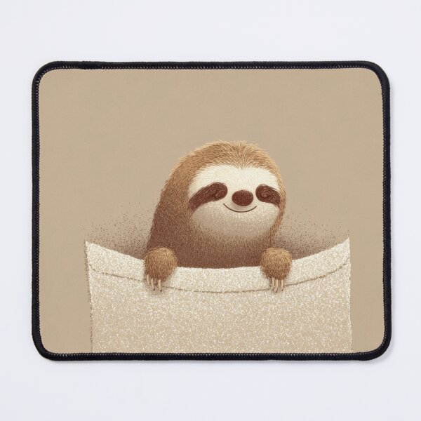 Item preview, Sloth peeking from soft surface designed and sold by anytka.