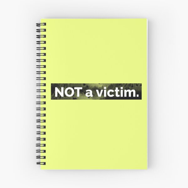 Item preview, Not a victim. Black ink designed and sold by CatBearDesign.