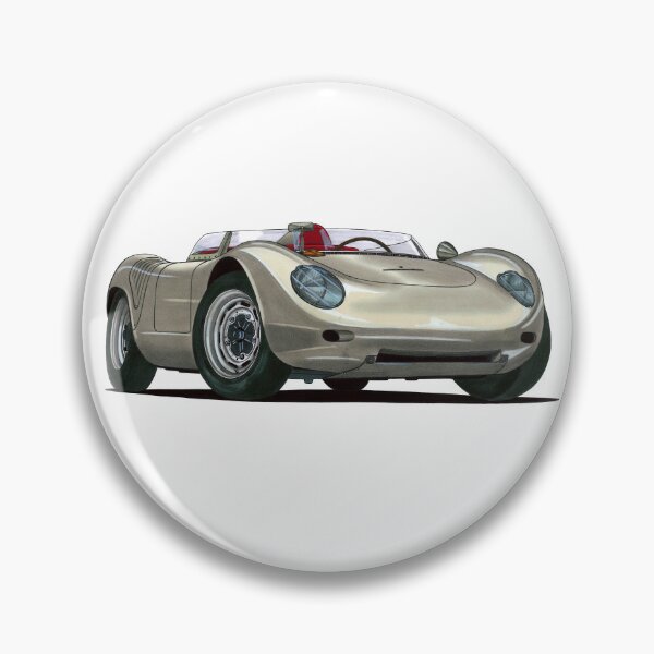 Item preview, Front adorable view legendary classic retro racing car gray 718 Spyder with air cooled engine engine designed and sold by Cars23.