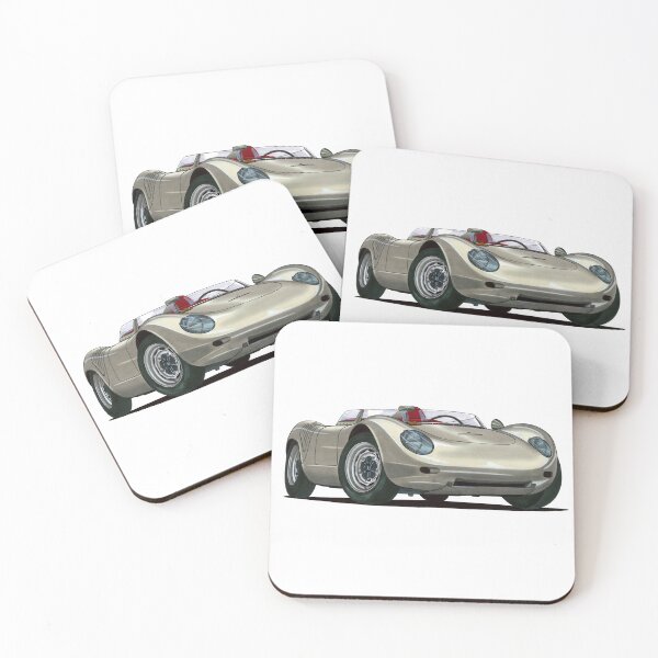 Item preview, Front adorable view legendary classic retro racing car gray 718 Spyder with air cooled engine engine designed and sold by Cars23.