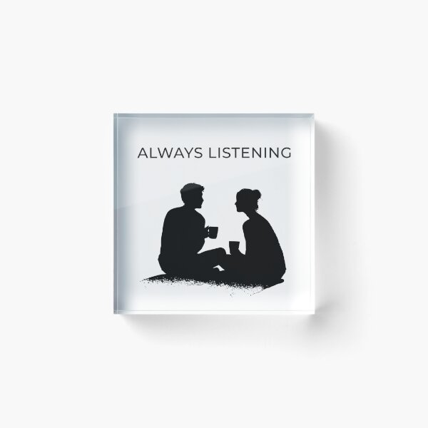 Item preview, Always Listening – Emotional Safety Silhouette Art designed and sold by WayOutWorks.