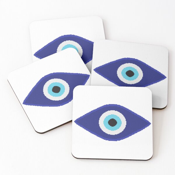 Item preview, Pixel Art Evil Eye Gem designed and sold by ThePixelatedOne.