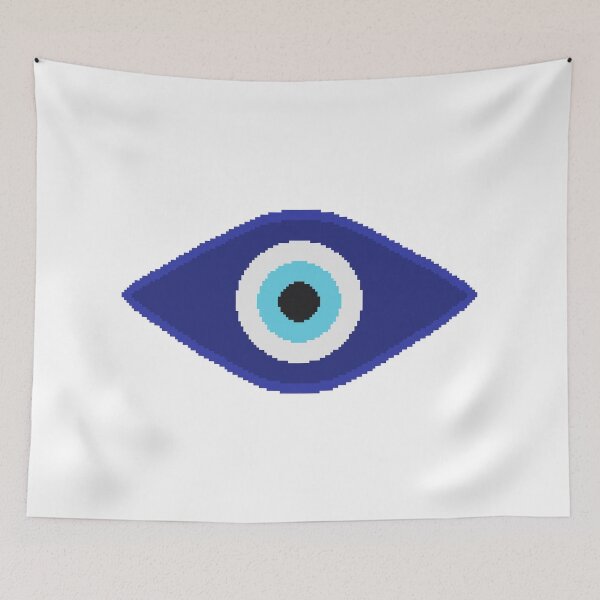 Item preview, Pixel Art Evil Eye Gem designed and sold by ThePixelatedOne.