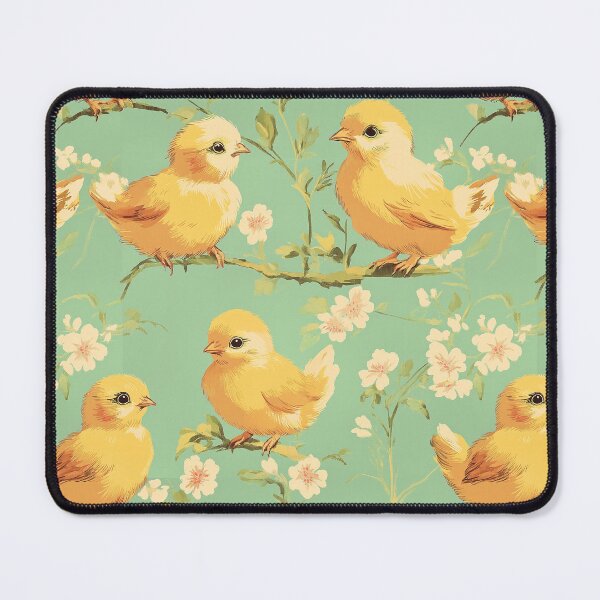 Item preview, Vintage Chicks Mint Green White Floral designed and sold by TheBohemianLark.