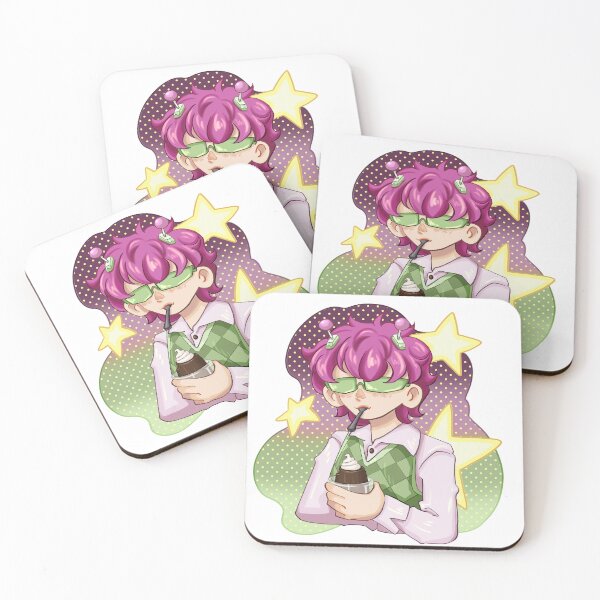 Item preview, Saiki and his coffee jelly designed and sold by TanukiArt-0o0.