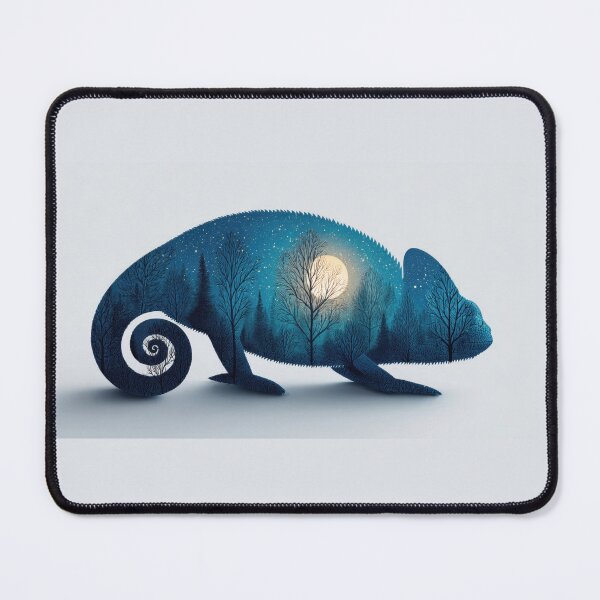 Item preview, Chameleon with a night scene inside designed and sold by anytka.