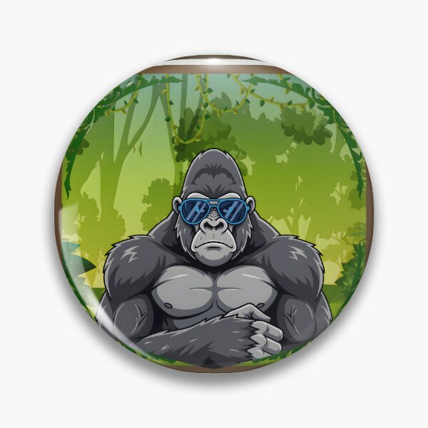 Artikelvorschau, Pflanzenstarker Gorilla entworfen und verkauft von Nightshade Pixie Creations.