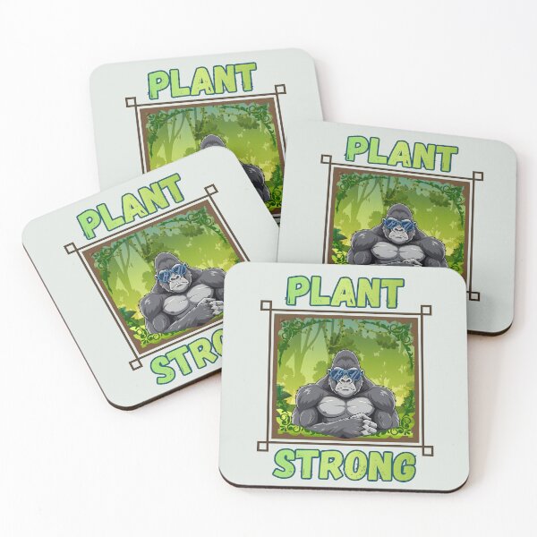 Item preview, Plant-Strong Gorilla designed and sold by Nightshade Pixie Creations.