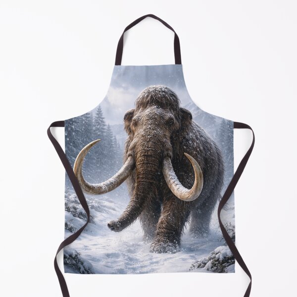 Item preview, Woolly mammoth advancing through the snow designed and sold by JuViRo.