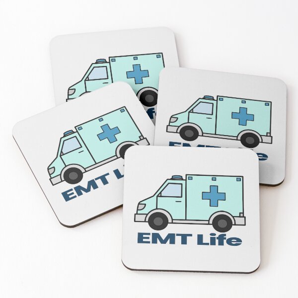 Item preview, EMT Life Ambulance Illustration – First Responder Gift designed and sold by Still Learning Days.