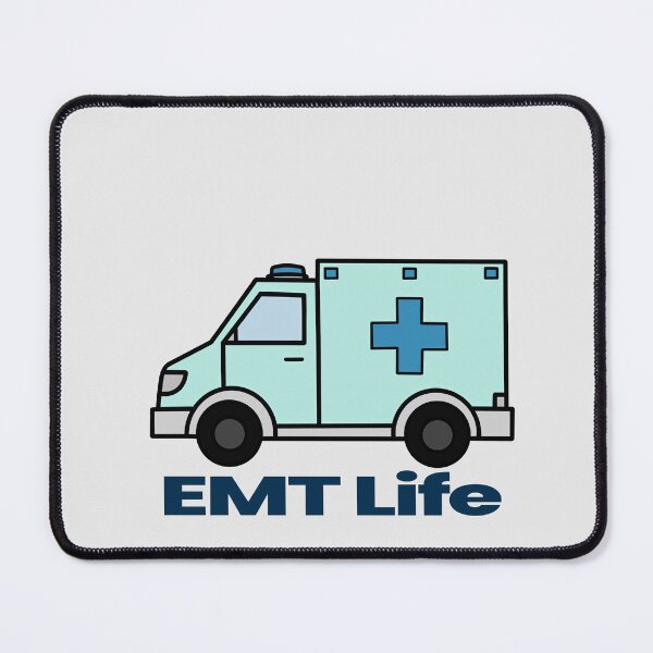 Item preview, EMT Life Ambulance Illustration – First Responder Gift designed and sold by Still Learning Days.
