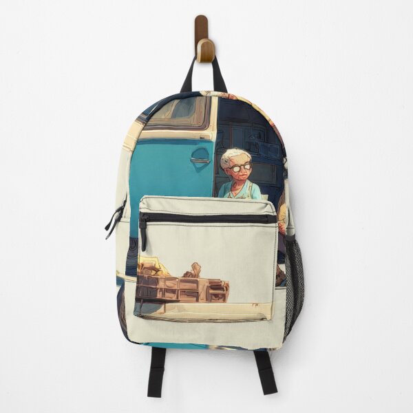 Item preview, Elderly couple relaxes by their van designed and sold by anytka.