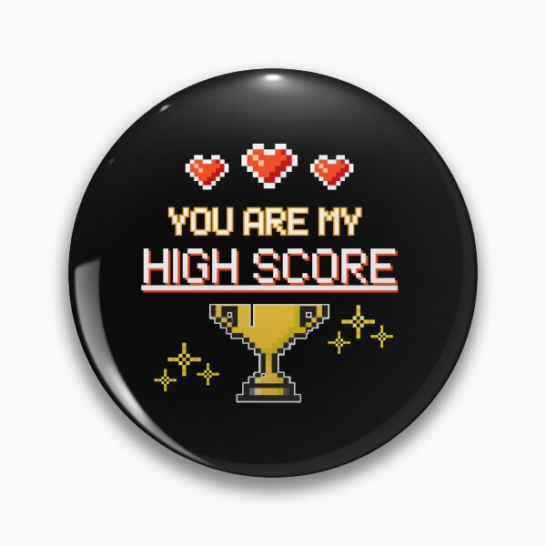 Item preview, You Are My High Score - Romantic Gamer Anniversary 8-Bit Pixel Art designed and sold by JB-designstudio.