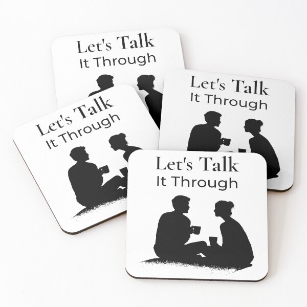 Item preview, Let’s Talk It Through – Partnership Silhouette Art  designed and sold by WayOutWorks.