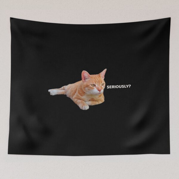 Item preview, Seriously? – Judging Cat Reaction Meme designed and sold by MB-CatPrints.