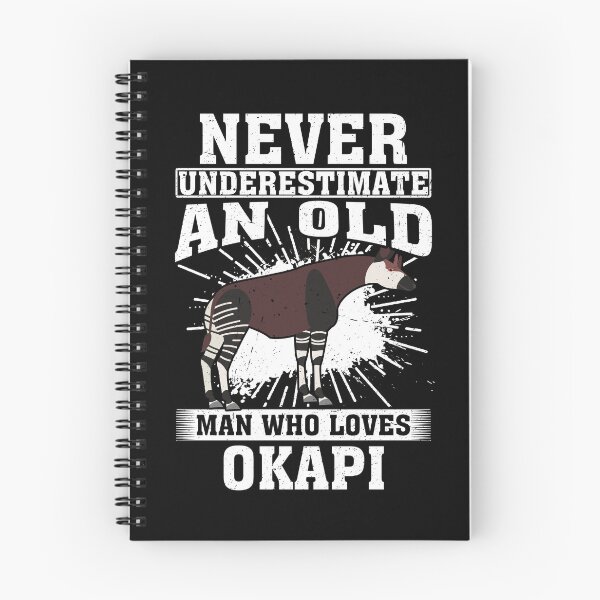 Item preview, Never Underestimate An Old Man Who Loves Okapis  designed and sold by CosmoKitsch.
