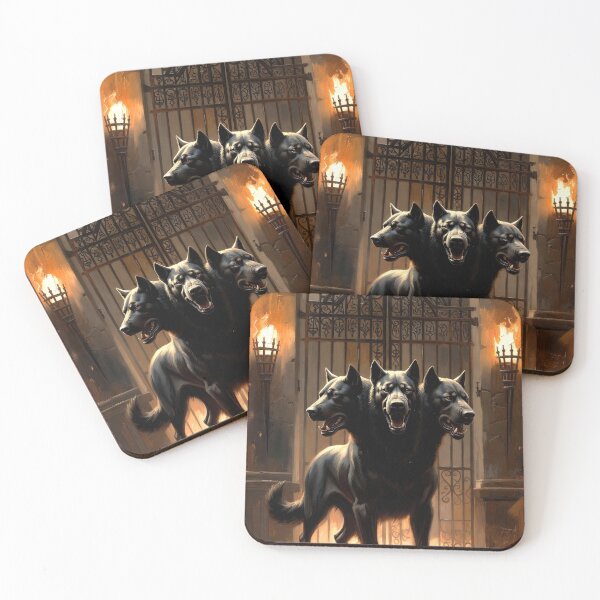 Item preview, Cerberus at the Iron Gates – Gothic Dark Fantasy Art designed and sold by semenol.