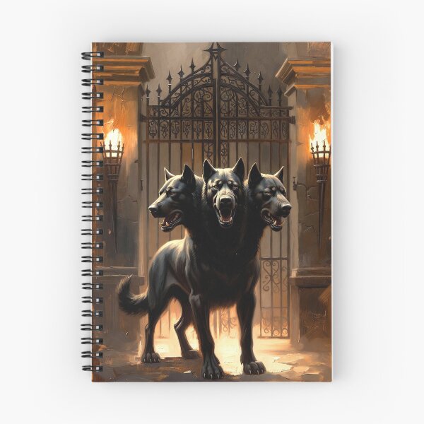Item preview, Cerberus at the Iron Gates – Gothic Dark Fantasy Art designed and sold by semenol.