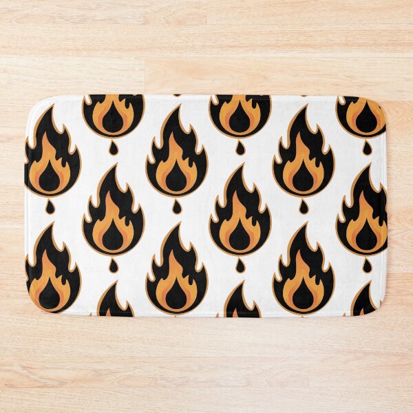 Item preview, Black Orange Flame Fire  designed and sold by BetweenForms.
