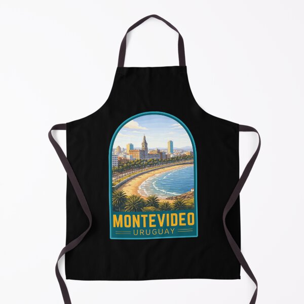 Item preview, Montevideo in Uruguay, Vintage Travel Art Emblem designed and sold by MaateoDesign.