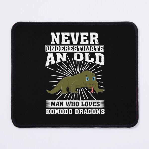 Item preview, Never Underestimate An Old Man Who Loves Komodo Dragons designed and sold by CosmoKitsch.