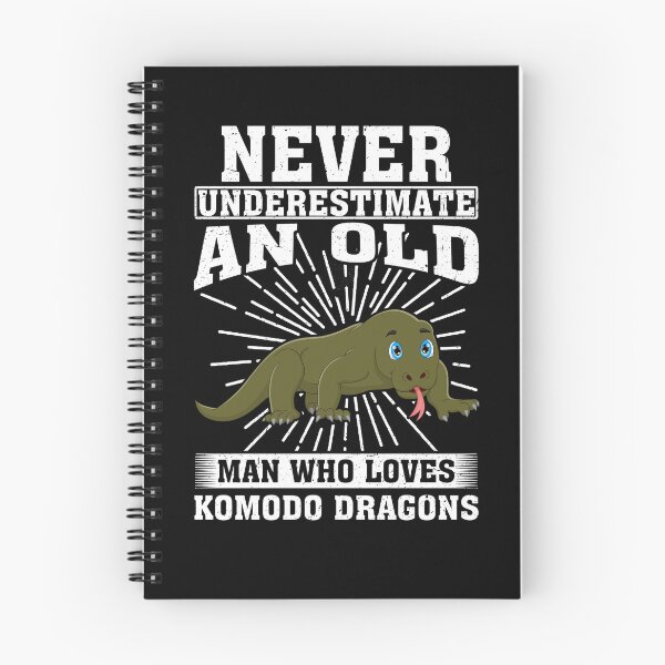 Item preview, Never Underestimate An Old Man Who Loves Komodo Dragons designed and sold by CosmoKitsch.