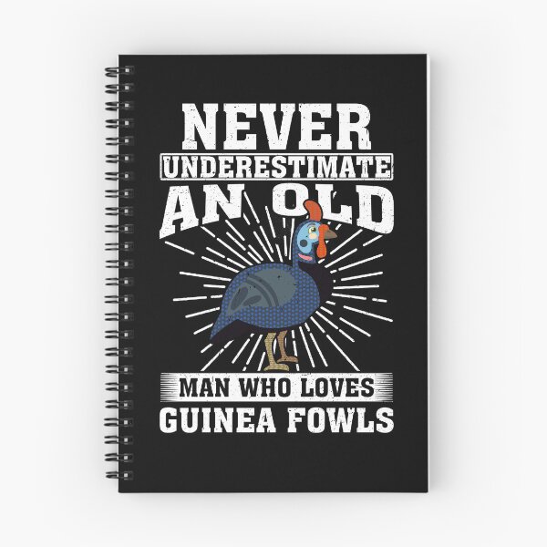Item preview, Never Underestimate An Old Man Who Loves Guinea Fowls designed and sold by CosmoKitsch.