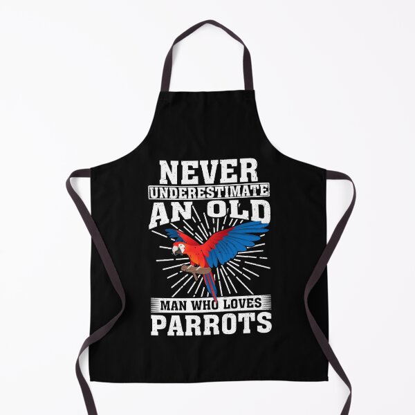 Item preview, Never Underestimate An Old Man Who Loves Parrots  designed and sold by CosmoKitsch.