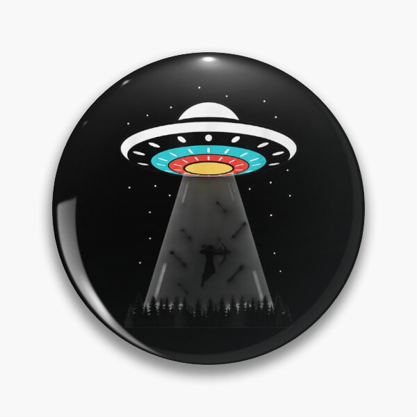 Item preview, UFO Abduction Archer Funny Hunting Sci Fi Bow and Arrow designed and sold by Boutkimaewab.