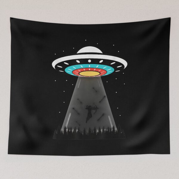 Item preview, UFO Abduction Archer Funny Hunting Sci Fi Bow and Arrow designed and sold by Boutkimaewab.
