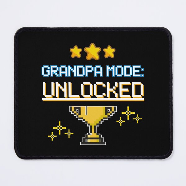 Item preview, Grandpa Mode Unlocked - Funny Gamer Pregnancy Announcement Pixel Art designed and sold by JB-designstudio.