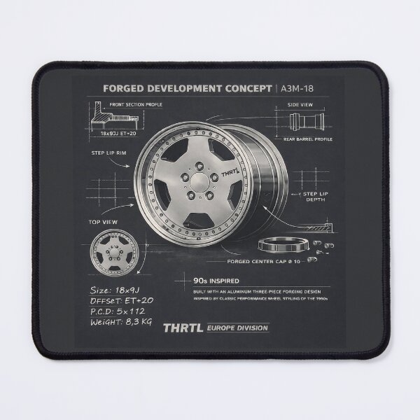 Item preview, A3M-18 Forged Wheel Blueprint – 90s Aero 3 Inspired | THRTL Europe Division designed and sold by ClassicThrottle.