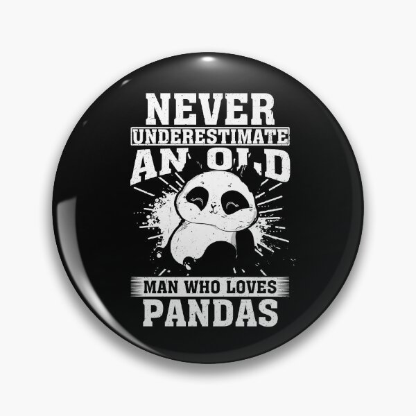 Artikelvorschau, Unterschätze niemals einen alten Mann, der Pandas liebt. entworfen und verkauft von CosmoKitsch.