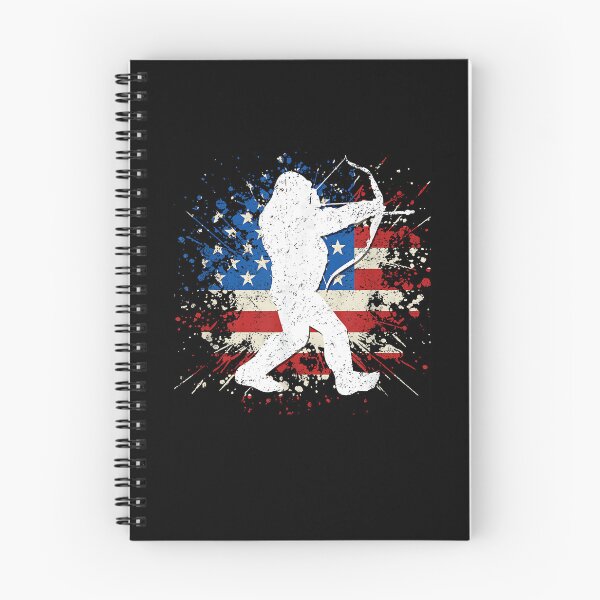 Item preview, Bigfoot Bow Hunting Archery American Flag Sasquatch Hunter designed and sold by Boutkimaewab.