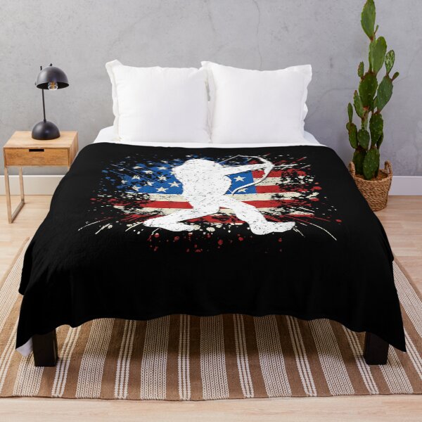 Item preview, Bigfoot Bow Hunting Archery American Flag Sasquatch Hunter designed and sold by Boutkimaewab.