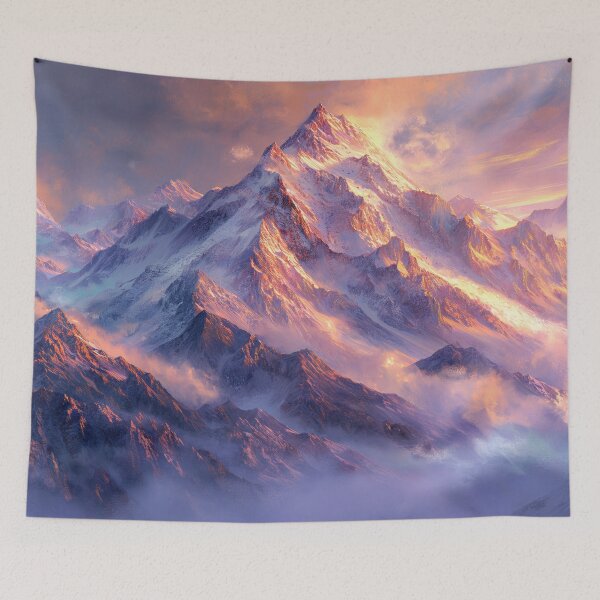 Item preview, Majestic Snowy Mountain Sunrise designed and sold by MargaretWiktor.