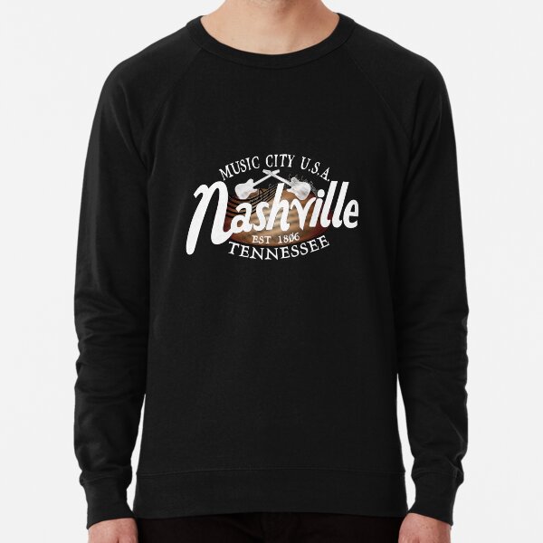 Nashville TN Tshirt Vintage Music City USA EST 1806 Gift Lightweight Sweatshirt